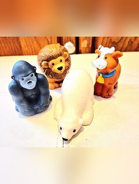 Lot Of 4 Animal Figures,Fisher- Price, good Condition.